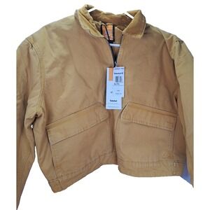 Timberland Strafford Washed Canvas XL Jacket in the wheat color